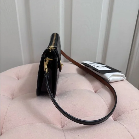 Coach Penn Shoulder Bag Black Patent - Picture 6 of 15